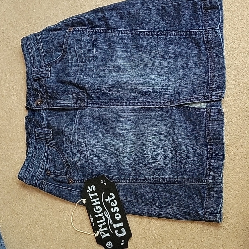 DKNY Jeans Denim Skirt 8 Dark Wash Mini